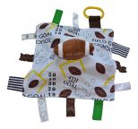 Baby Jack 10" x 10" Football Lovey with attached football